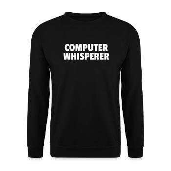 Murmure informatique - Sweat-shirt Unisexe - noir - Devant - Alina (178cm) & Michal (187cm)