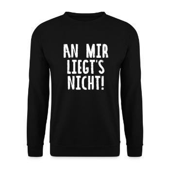 It's not up to me! - Unisex Sweatshirt - black - Front - Alina (178cm) & Michal (187cm)