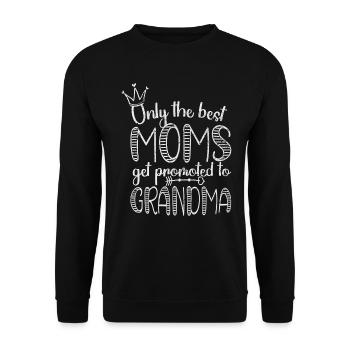 Seules les meilleures mamans sont promues à grand-mère - Sweat-shirt Unisexe - noir - Devant - Alina (178cm) & Michal (187cm)