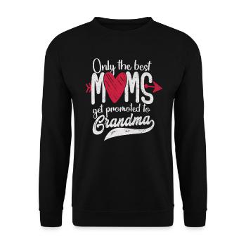 Seules les meilleures mamans sont promues à grand-mère - Sweat-shirt Unisexe - noir - Devant - Alina (178cm) & Michal (187cm)