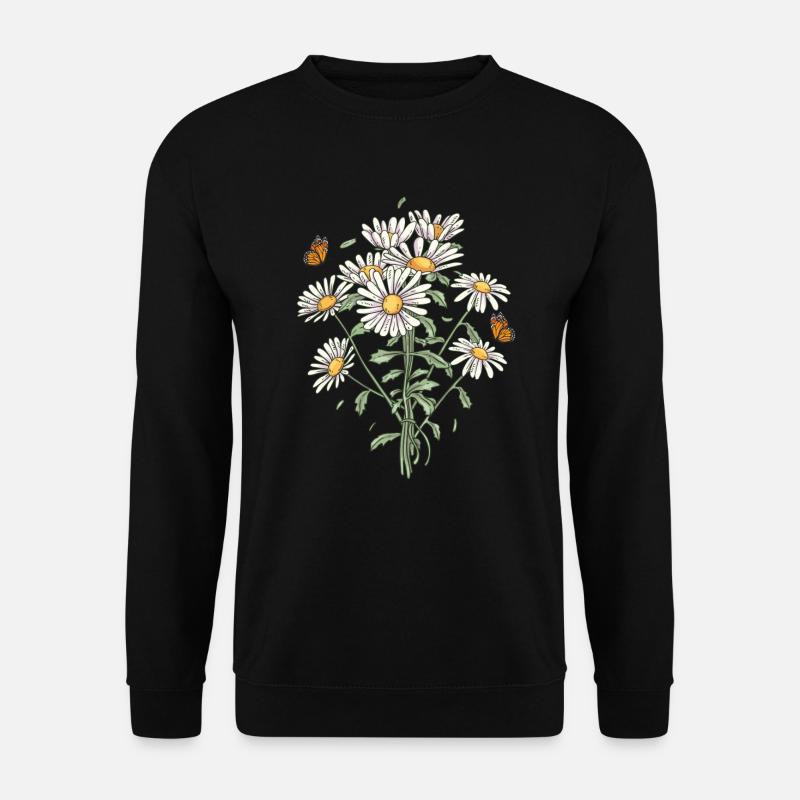Marguerites Daisy Summer Daisies Flower Garden - Unisex Pullover - Schwarz