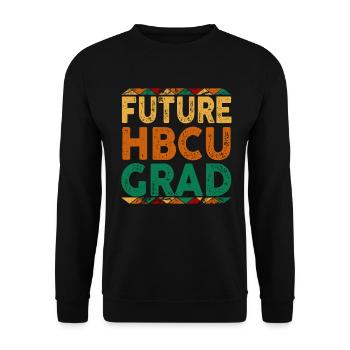 Historical Black College University - Unisex Pullover - Schwarz - Vorne - Alina (178cm) & Michal (187cm)