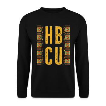 Historical Black College University - Unisex Pullover - Schwarz - Vorne - Alina (178cm) & Michal (187cm)