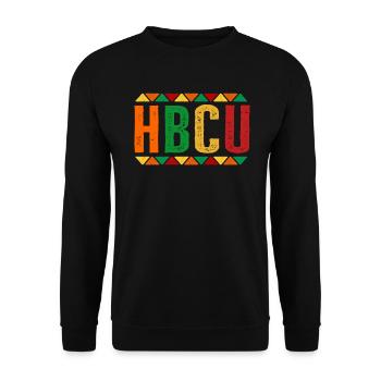 Historical Black College University - Unisex Pullover - Schwarz - Vorne - Alina (178cm) & Michal (187cm)