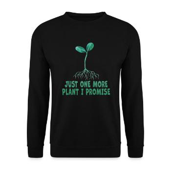 Juste une plante de plus que je promets thérapie plantaholic - Sweat-shirt Unisexe - noir - Devant - Alina (178cm) & Michal (187cm)