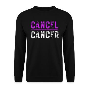 Cancer Awarness Fight Cancer Breast Cancer Warrior - Unisex Sweatshirt - black - Front - Alina (178cm) & Michal (187cm)
