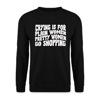 Jolies femmes vont faire du shopping Forte Maman Maman Maman - Sweat-shirt Unisexe - noir - Devant - Alina (178cm) & Michal (187cm)