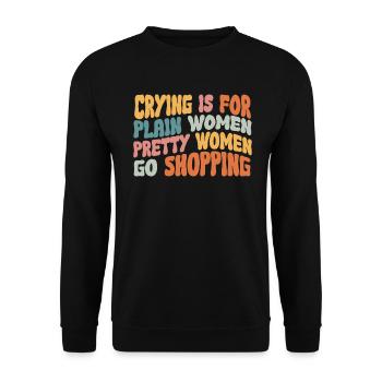 Jolies femmes vont faire du shopping Forte Maman Maman Maman - Sweat-shirt Unisexe - noir - Devant - Alina (178cm) & Michal (187cm)