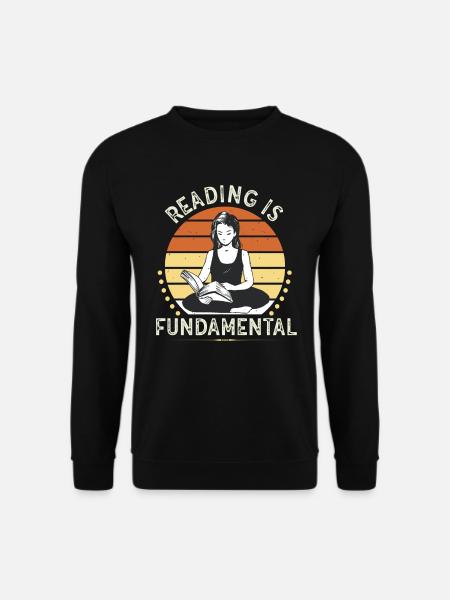 Reading Is Fundamental - Unisex Pullover - Schwarz