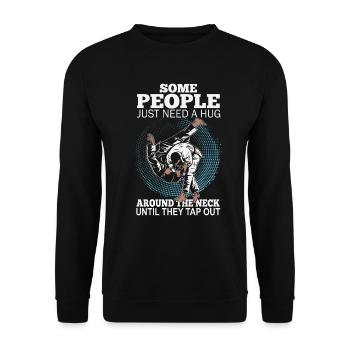 Certaines personnes ont juste besoin d’un combattant en cage câlin - Sweat-shirt Unisexe - noir - Devant - Alina (178cm) & Michal (187cm)