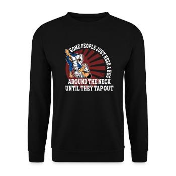 Certaines personnes ont juste besoin d’un combattant en cage câlin - Sweat-shirt Unisexe - noir - Devant - Alina (178cm) & Michal (187cm)