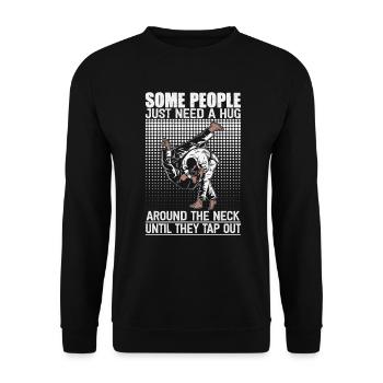 Certaines personnes ont juste besoin d’un combattant en cage câlin - Sweat-shirt Unisexe - noir - Devant - Alina (178cm) & Michal (187cm)