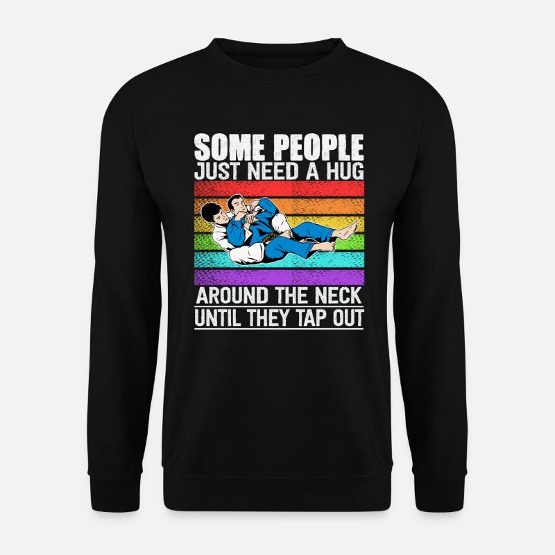 Some People Just Need A Hug Cage Fighter - Unisex Sweatshirt - black