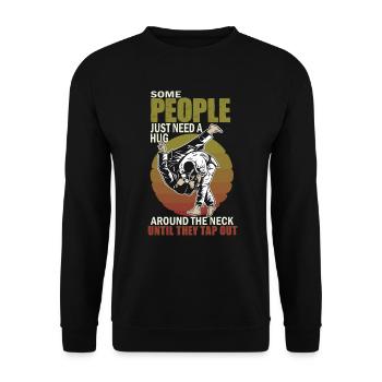 Certaines personnes ont juste besoin d’un combattant en cage câlin - Sweat-shirt Unisexe - noir - Devant - Alina (178cm) & Michal (187cm)