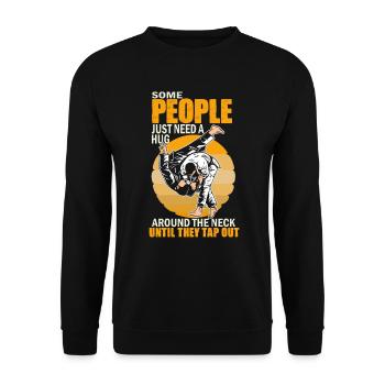 Certaines personnes ont juste besoin d’un combattant en cage câlin - Sweat-shirt Unisexe - noir - Devant - Alina (178cm) & Michal (187cm)