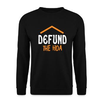 Defund The HOA - Sweat-shirt Unisexe - noir - Devant - Alina (178cm) & Michal (187cm)