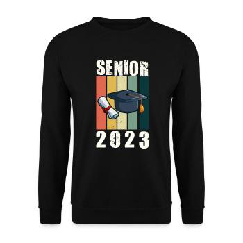 Senior 2023 Dabbing Dab de 2023 Seniors Graduation - Sweat-shirt Unisexe - noir - Devant - Alina (178cm) & Michal (187cm)