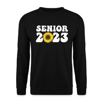 Senior 2023 Dabbing Dab of 2023 Seniors Graduation - Unisex Sweatshirt - black - Front - Alina (178cm) & Michal (187cm)