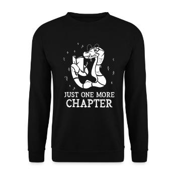 Just One More Chapter I Promise Reading - Unisex Pullover - Schwarz - Vorne - Alina (178cm) & Michal (187cm)