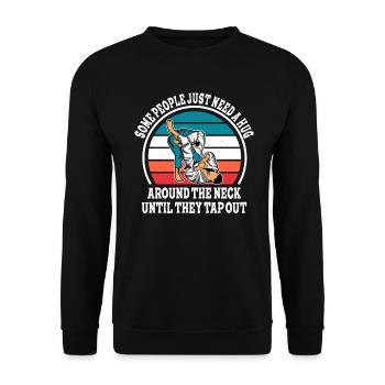 Certaines personnes ont juste besoin d’un combattant en cage câlin - Sweat-shirt Unisexe - noir - Devant - Alina (178cm) & Michal (187cm)