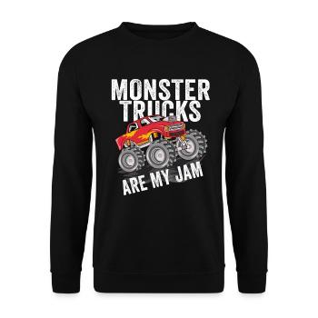 Monster Truck - Sweat-shirt Unisexe - noir - Devant - Alina (178cm) & Michal (187cm)