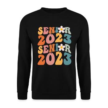 Senioren 2023 - Unisex Pullover - Schwarz - Vorne - Alina (178cm) & Michal (187cm)