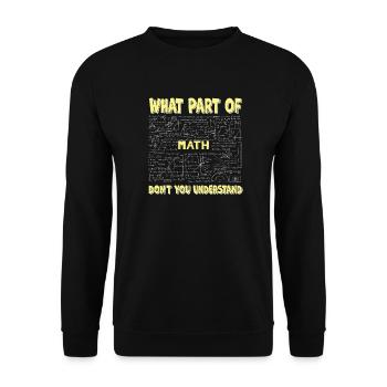 Welchen Teil von verstehst du nicht? - Unisex Pullover - Schwarz - Vorne - Alina (178cm) & Michal (187cm)