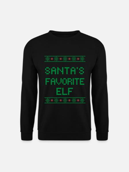Santa's favorite Elf - Unisex Pullover - Schwarz