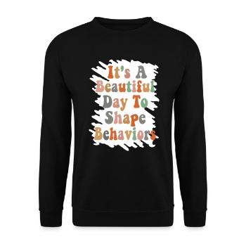 Beautiful Day Behavioral Shape Behaviors - Unisex Sweatshirt - black - Front - Alina (178cm) & Michal (187cm)