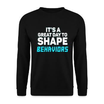 Beautiful Day Behavioral Shape Behaviors - Unisex Sweatshirt - black - Front - Alina (178cm) & Michal (187cm)