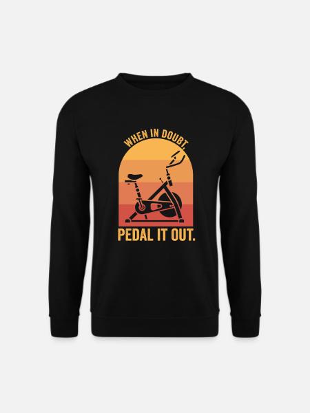 Wenn es zweifelt, treten Sie es aus - Unisex Pullover - Schwarz