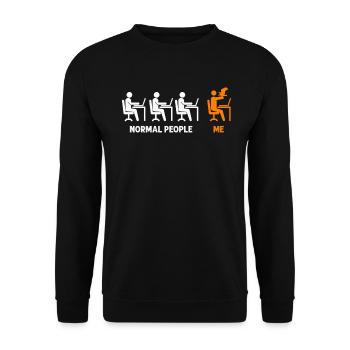 Falkenzüge Falkenjagd Züge Falken - Unisex Pullover - Schwarz - Vorne - Alina (178cm) & Michal (187cm)