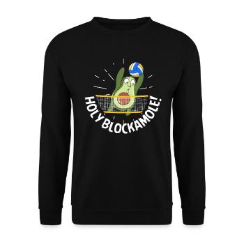 Holy Blockamole Volleyball Avocado - Unisex Pullover - Schwarz - Vorne - Alina (178cm) & Michal (187cm)