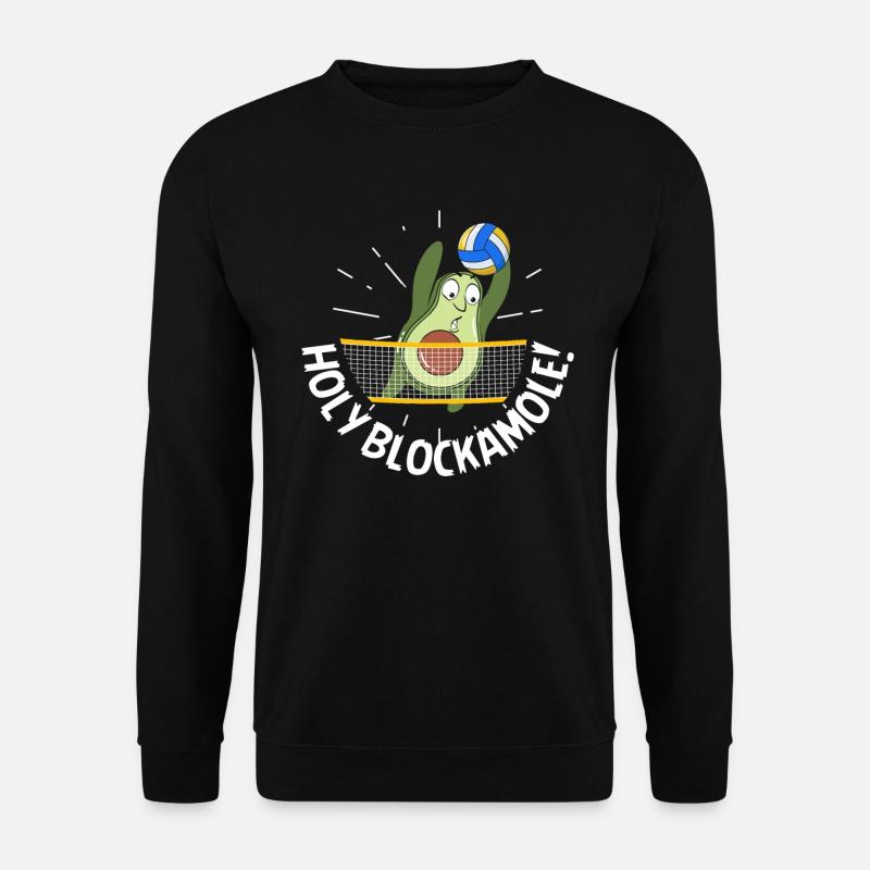 Holy Blockamole Volleyball Avocado - Unisex Pullover - Schwarz