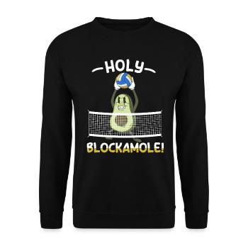 Holy Blockamole Volleyball Avocado - Unisex Pullover - Schwarz - Vorne - Alina (178cm) & Michal (187cm)