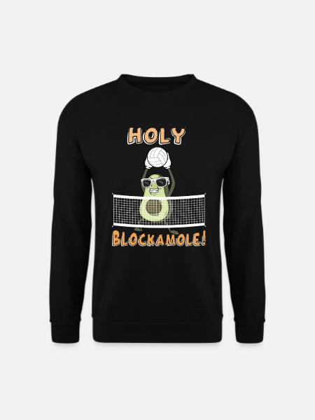 Holy Blockamole Volleyball Avocado - Unisex Pullover - Schwarz