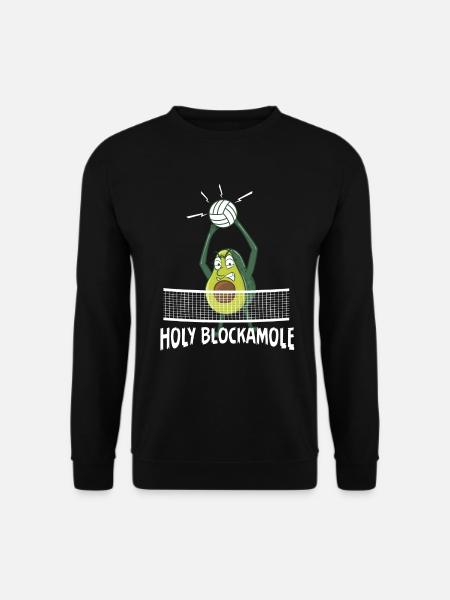 Holy Blockamole Volleyball Avocado - Unisex Pullover - Schwarz