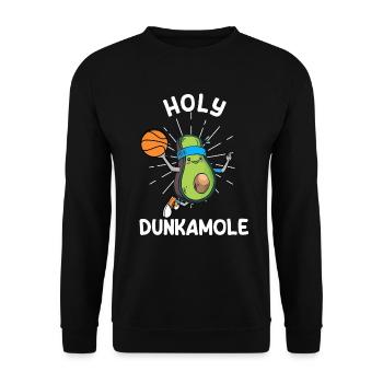 Holy Dunkamole Basketball Streetball Avocat - Sweat-shirt Unisexe - noir - Devant - Alina (178cm) & Michal (187cm)