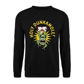 Holy Dunkamole Basketball Streetball Avocat - Sweat-shirt Unisexe - noir - Devant - Alina (178cm) & Michal (187cm)