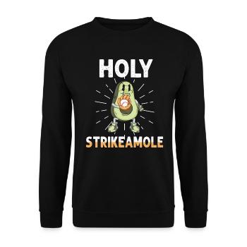 Holy Strikeamole Baseball Softball Avocat - Sweat-shirt Unisexe - noir - Devant - Alina (178cm) & Michal (187cm)