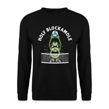 Holy Blockamole Volleyball Avocado - Unisex Pullover - Schwarz - Vorne - Alina (178cm) & Michal (187cm)