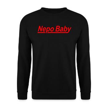 Vetternwirtschaft Nepo Baby - Unisex Pullover - Schwarz - Vorne - Alina (178cm) & Michal (187cm)