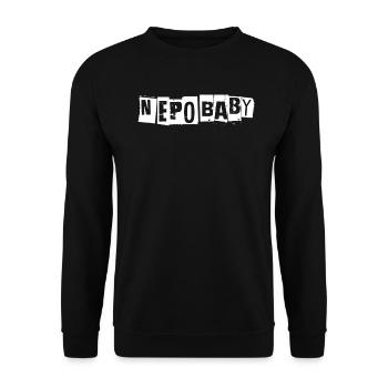Vetternwirtschaft Nepo Baby - Unisex Pullover - Schwarz - Vorne - Alina (178cm) & Michal (187cm)