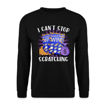 Ich kann nicht aufhören zu kratzen - Unisex Pullover - Schwarz - Vorne - Alina (178cm) & Michal (187cm)