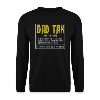 Vintage Dad Steuerdefinition Männer Lustiger Vatertag - Unisex Pullover - Schwarz - Vorne - Alina (178cm) & Michal (187cm)