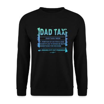 Vintage Dad Steuerdefinition Männer Lustiger Vatertag - Unisex Pullover - Schwarz - Vorne - Alina (178cm) & Michal (187cm)