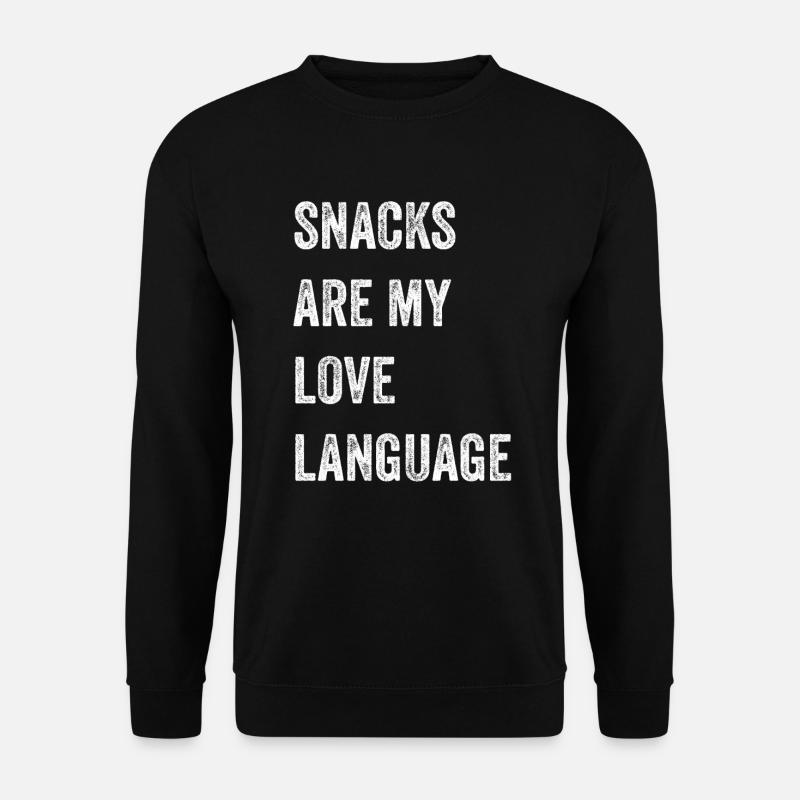Snacks Are My Love Language - Unisex Sweatshirt - black