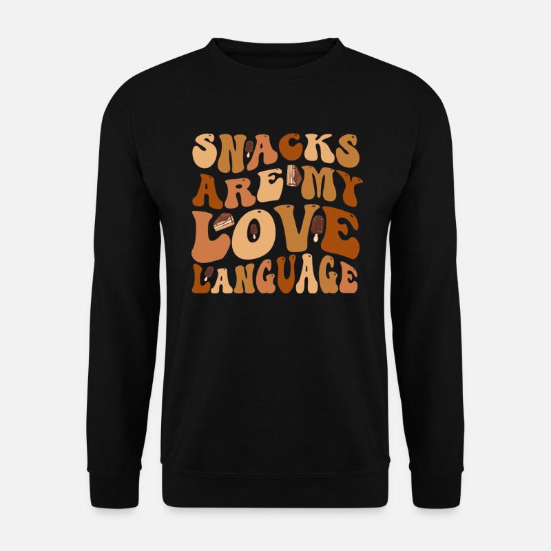 Snacks Are My Love Language - Unisex Sweatshirt - black