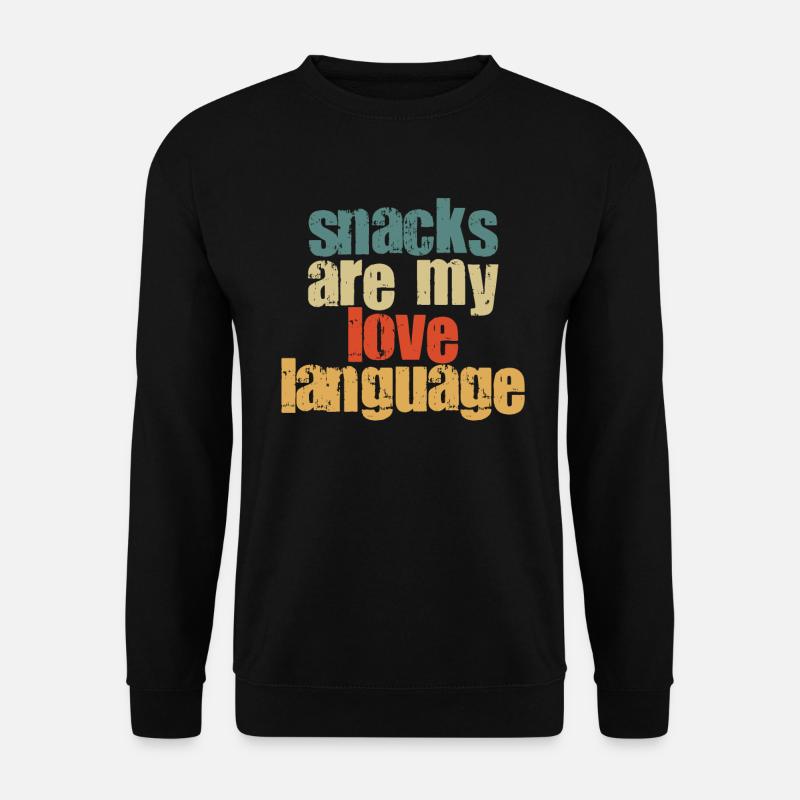 Snacks Are My Love Language - Unisex Sweatshirt - black