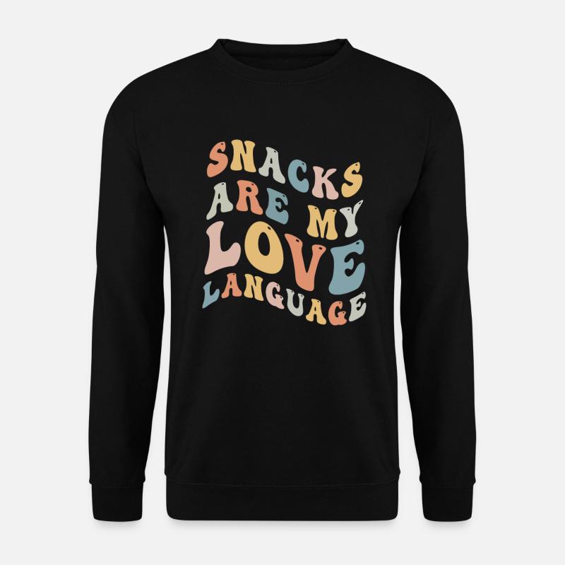 Snacks Are My Love Language - Unisex Sweatshirt - black